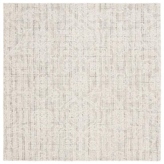 Ebony EBN111 Hand Tufted Area Rug - Grey/Ivory - 6'x6' - Safavieh.