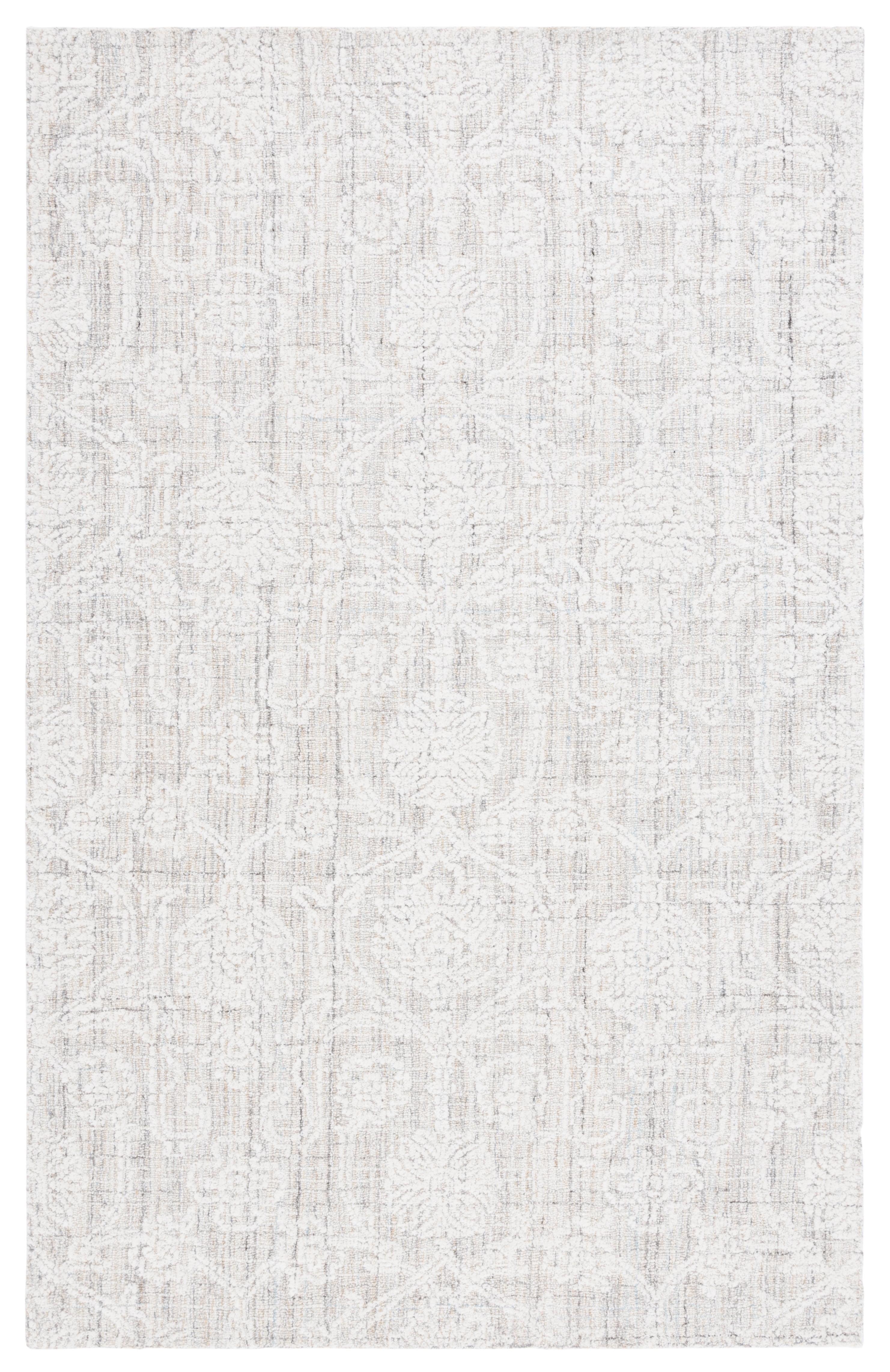 Ebony EBN111 Hand Tufted Area Rug - Grey/Ivory - 8'x10' - Safavieh.