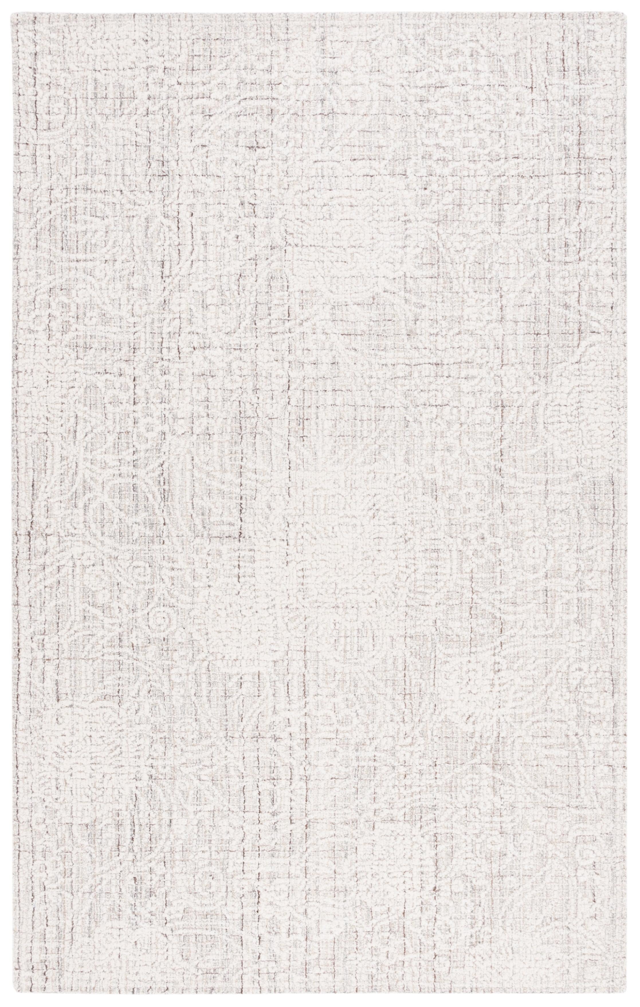 Ebony EBN114 Hand Tufted Area Rug - Grey/Ivory - 4'x6' - Safavieh.