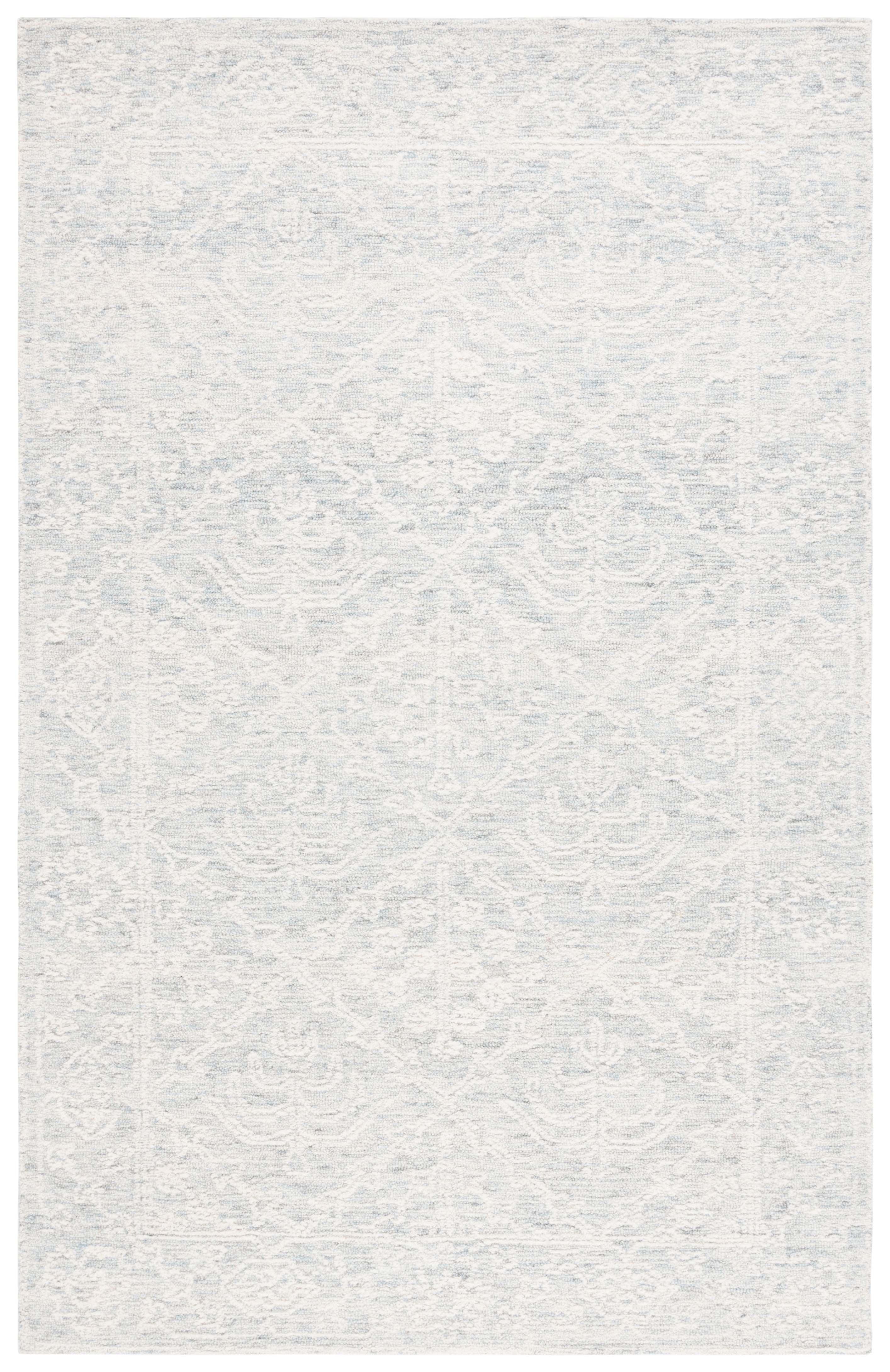 Ivory Hand Tufted Wool Rectangular Area Rug 3' x 5'