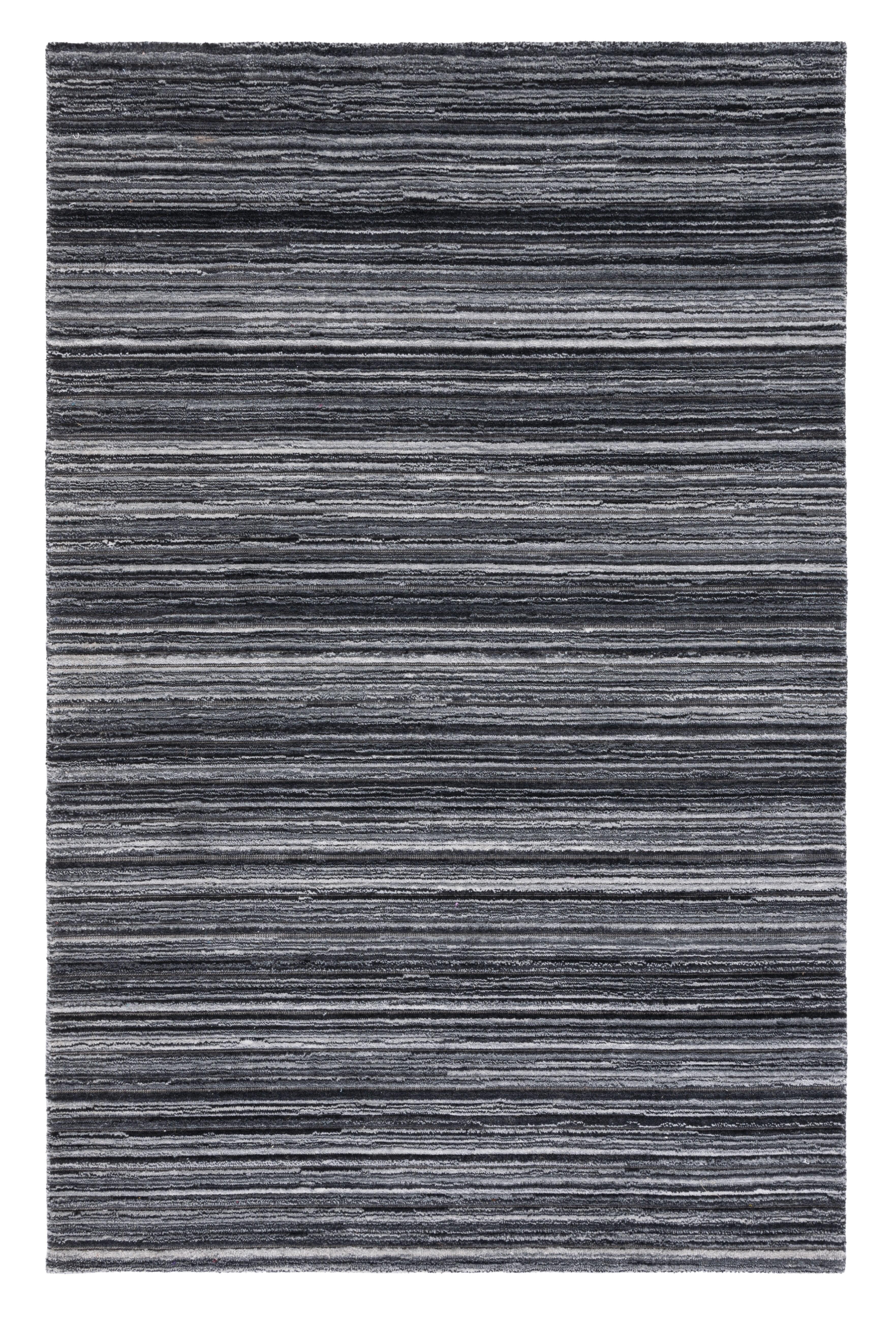 Elements ELM701 Hand Woven Area Rug - Black/Grey - 5'x8' - Safavieh.