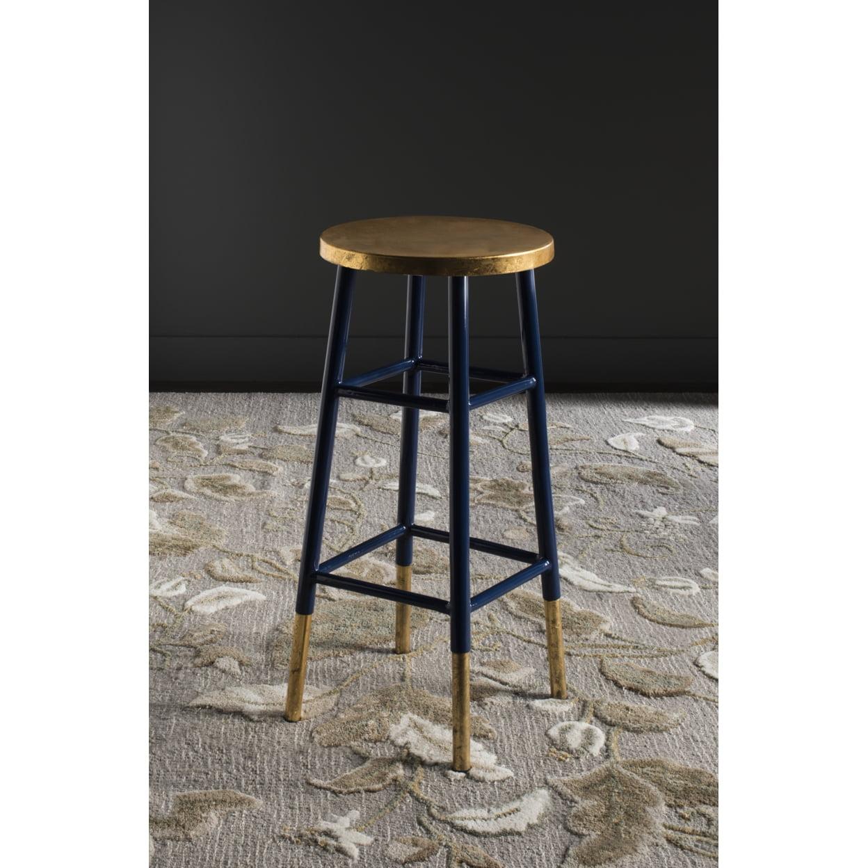 Emery Dipped Gold Leaf Bar Stool  - Safavieh