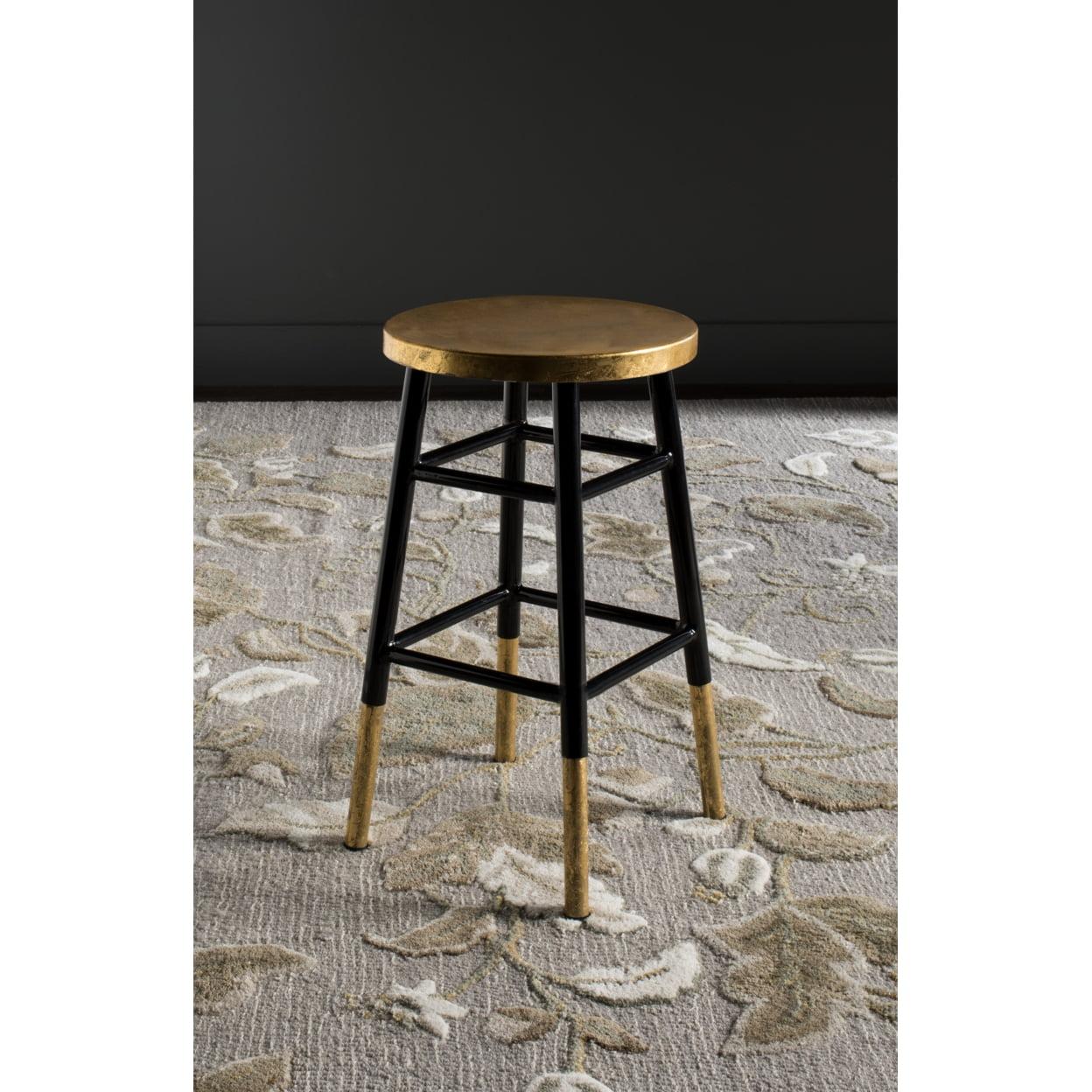 Emery Dipped Gold Leaf Counter Stool  - Safavieh