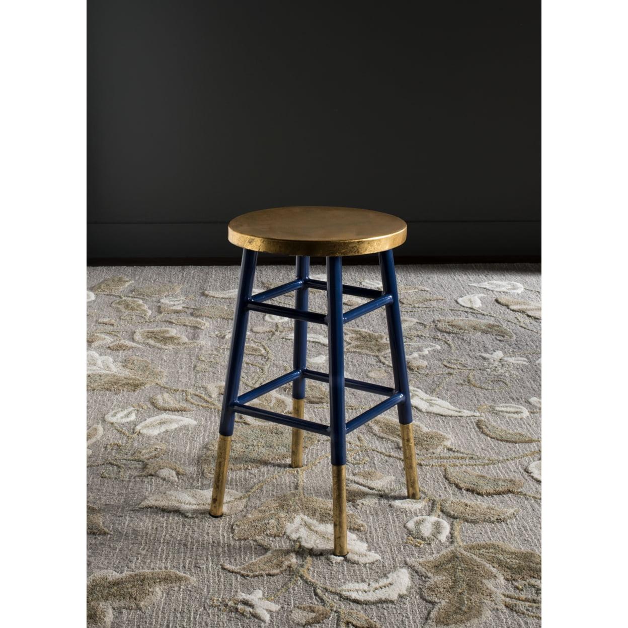 Emery Dipped Gold Leaf Counter Stool  - Safavieh