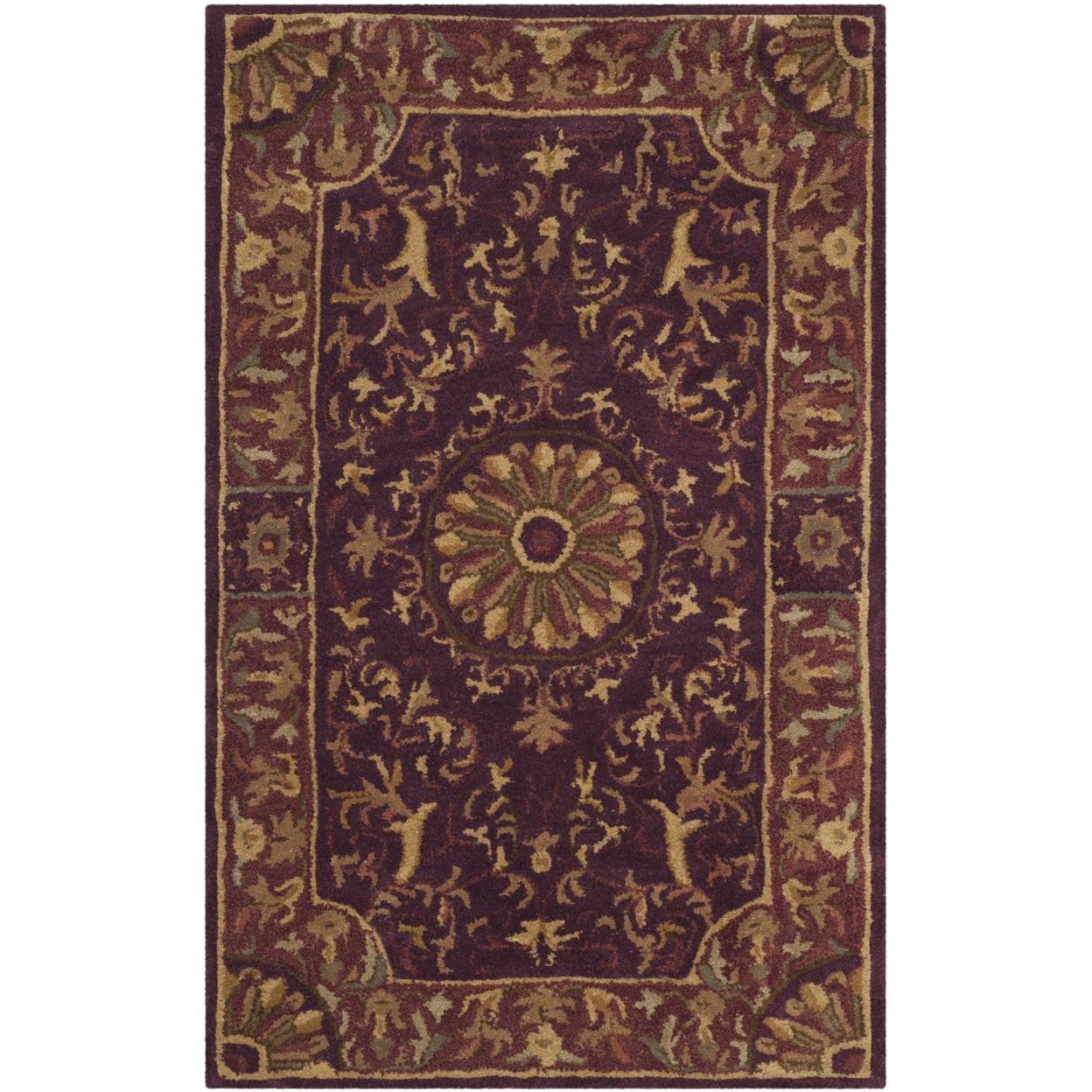 SAFAVIEH Empire Naira Oriental Wool Area Rug, Burgundy, 2'6" x 4'