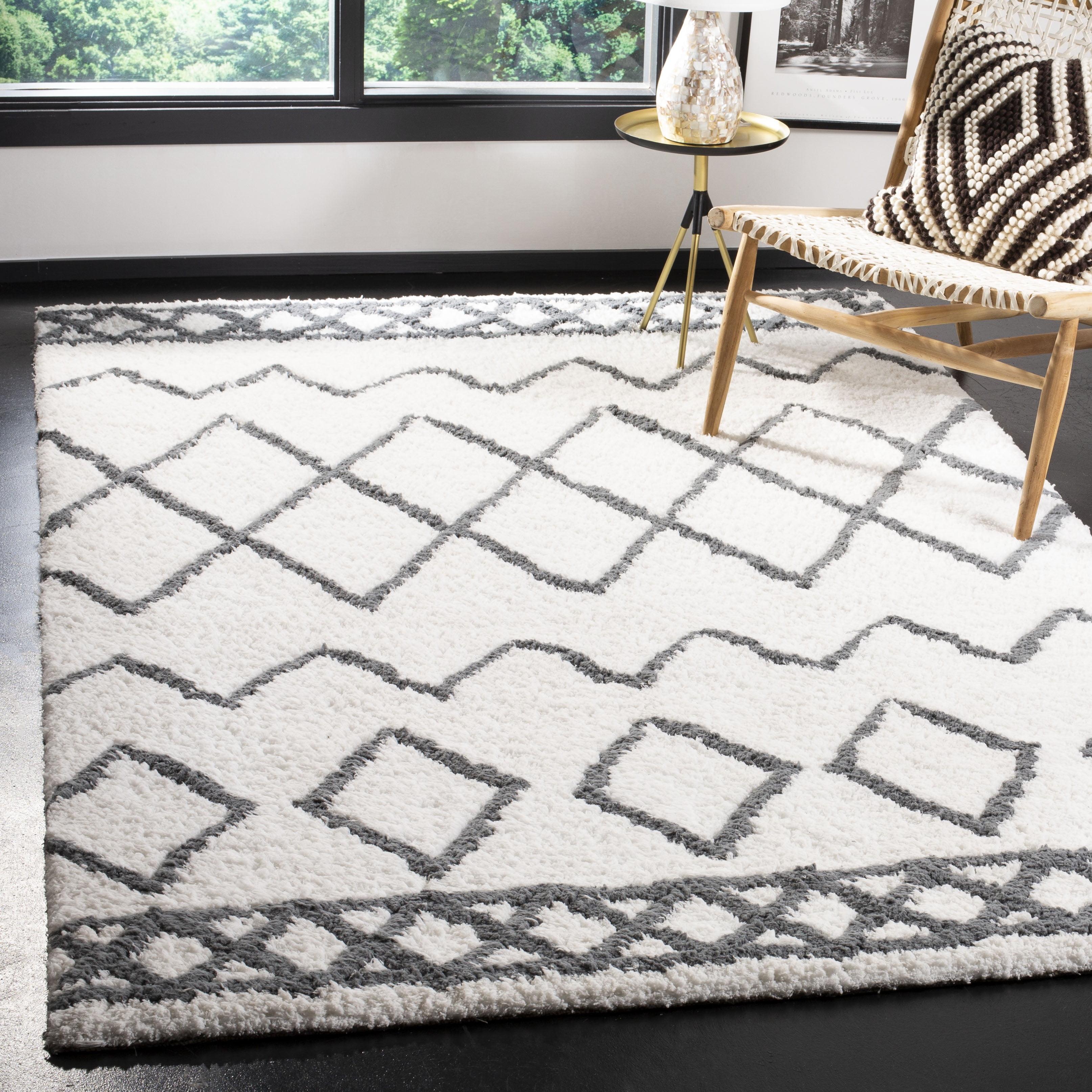 Equinox Shag EQS711 Hand Tufted Area Rug  - Safavieh