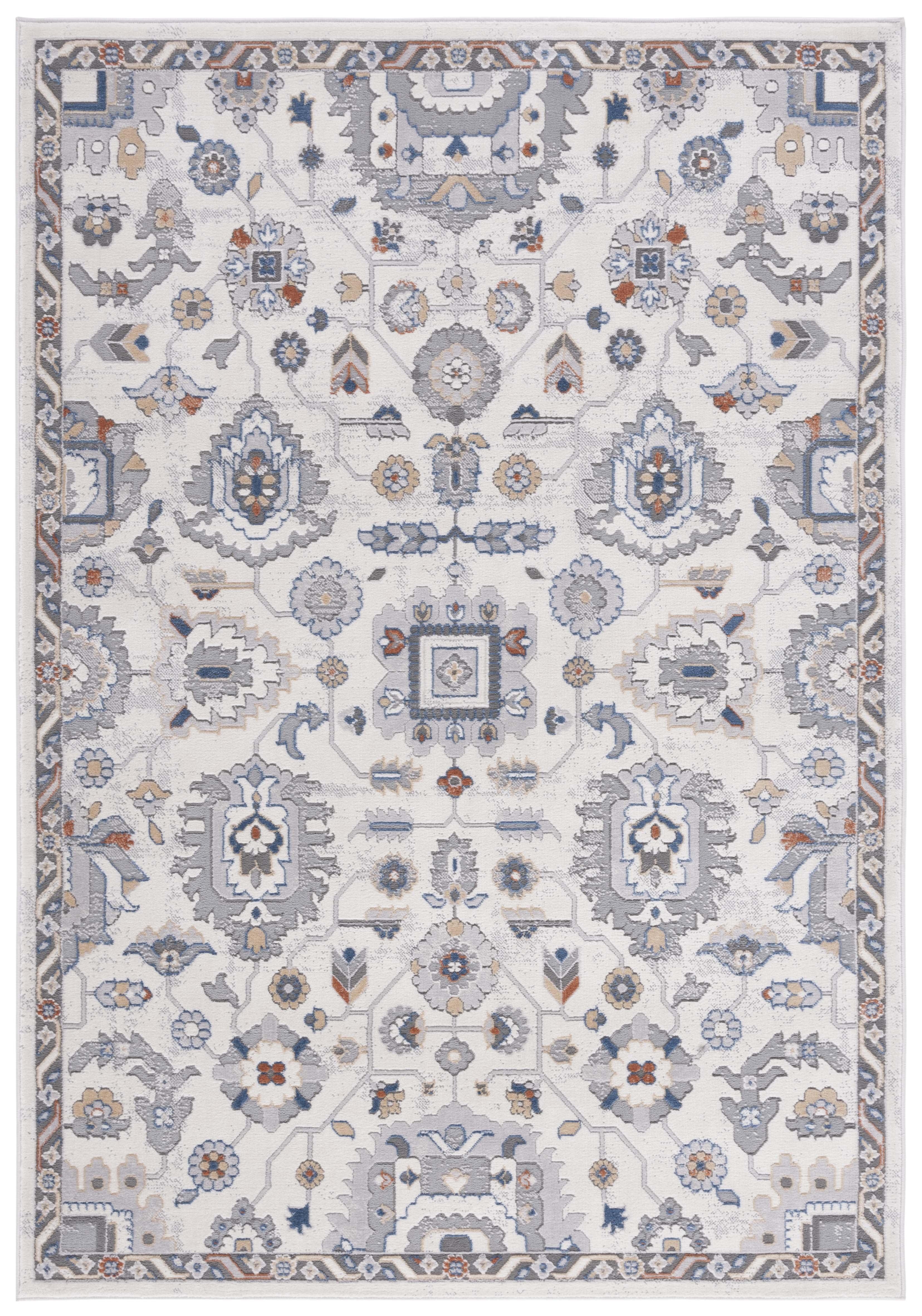 Eternal ETL226 Power Loomed Area Rug - Ivory/Gray - 8'x10' - Safavieh.