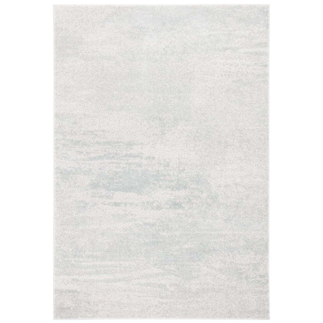 Ivory Elegance 4' x 6' Hand-Knotted Synthetic Area Rug