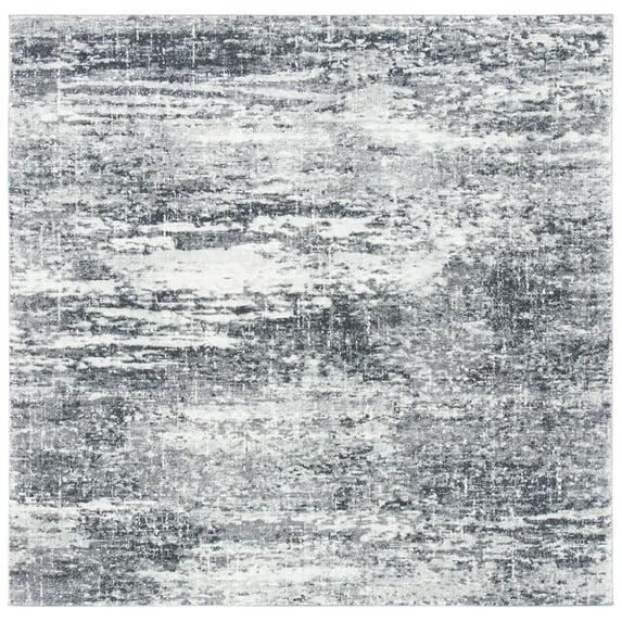 Evoke EVK272 Power Loomed Indoor Area Rug - Ivory/Grey - 5'3"x5'3" - Safavieh