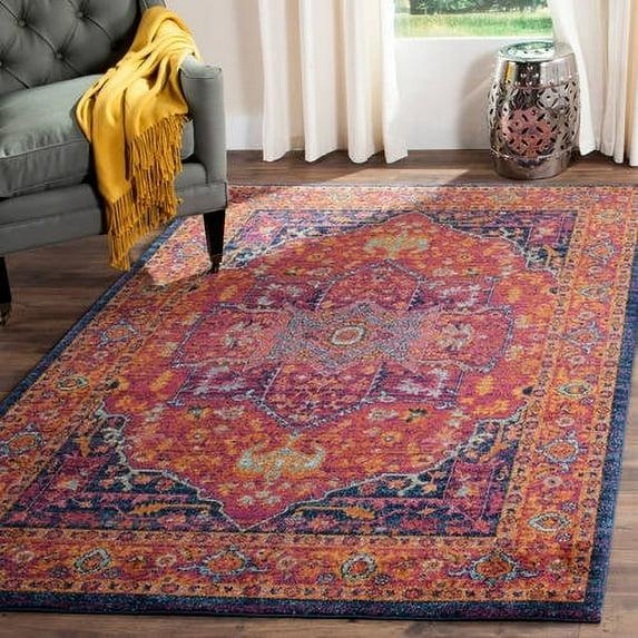 Evoke EVK275 Power Loomed Indoor Area Rug - Fuchsia/Orange - 8'x10' - Safavieh