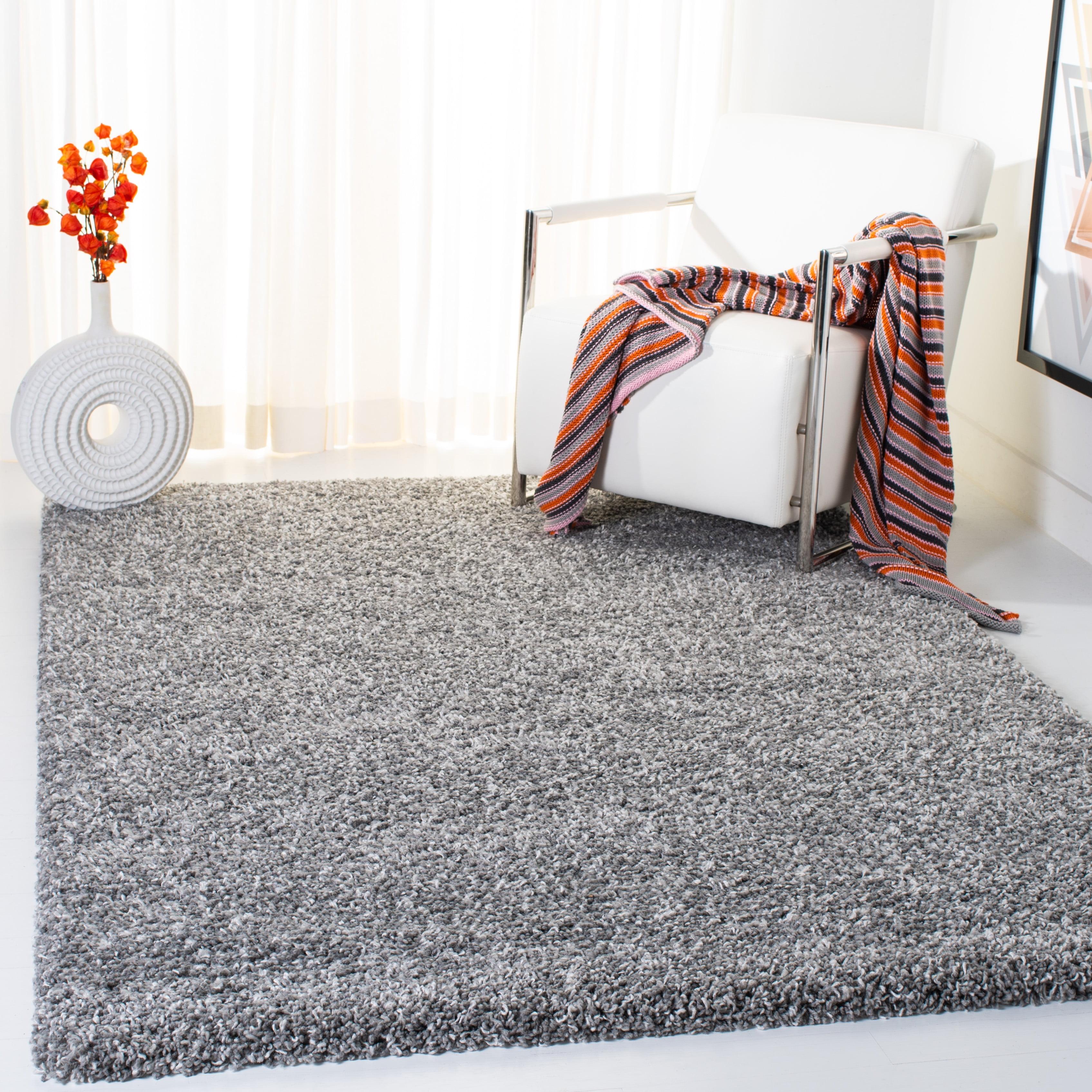 Evolution Shag EVO520 Power Loomed Area Rug - Grey - 5'3"x7'6" - Safavieh.