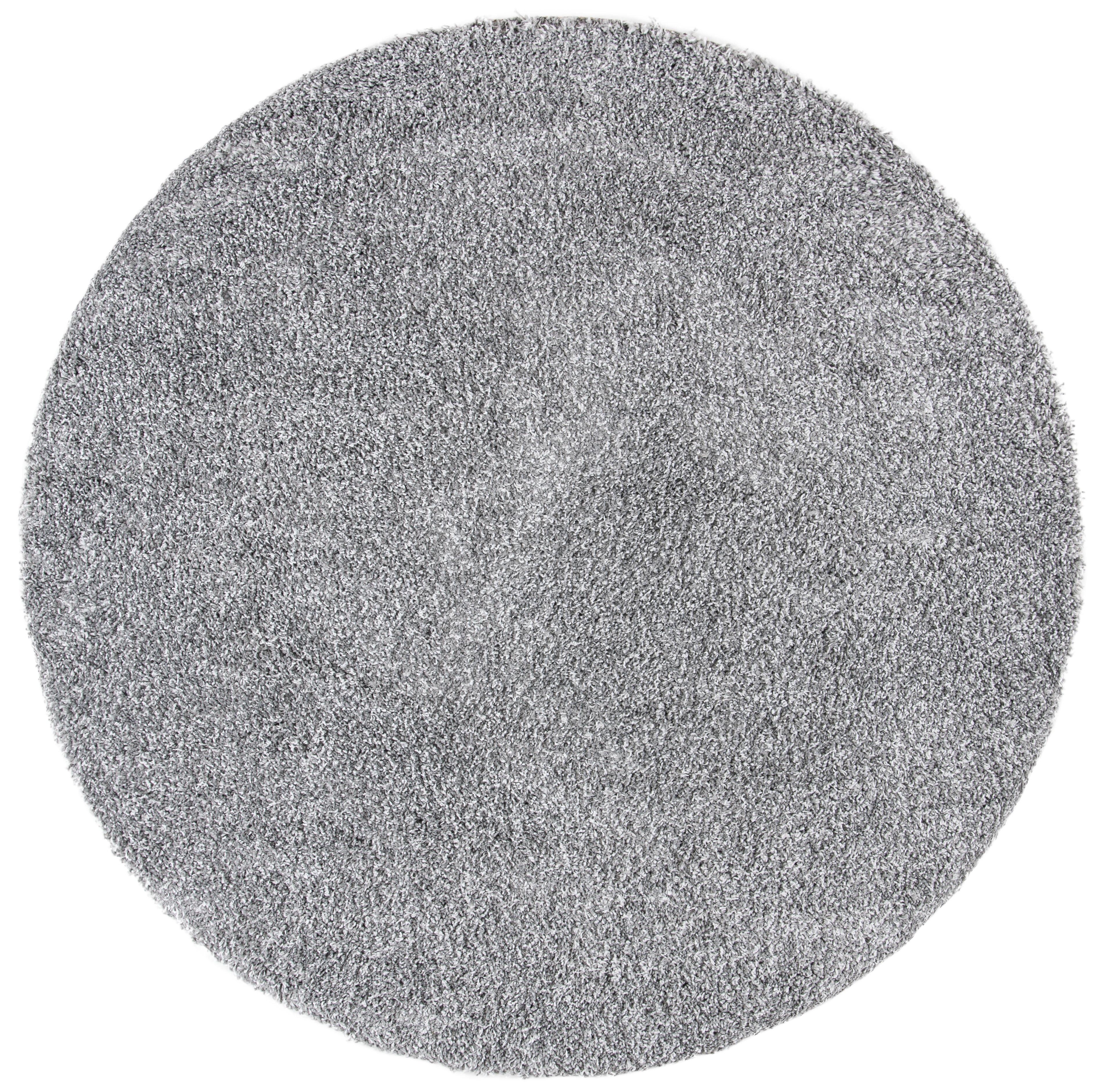Evolution Shag 500 EVO520 Power Loomed Indoor Area Rug - Grey - 6'7" Round - Safavieh