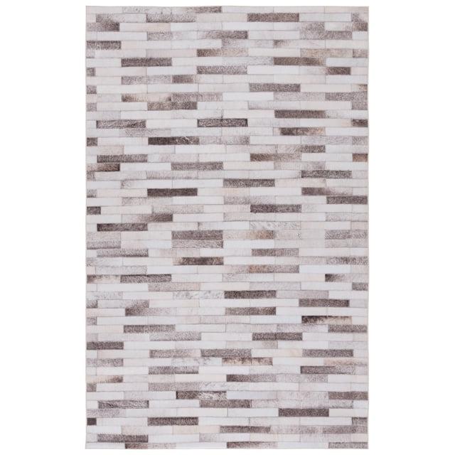 Faux Hide FAH500 Power Loomed Machine Washable Area Rug - Beige/Brown - 3'x5' - Safavieh.