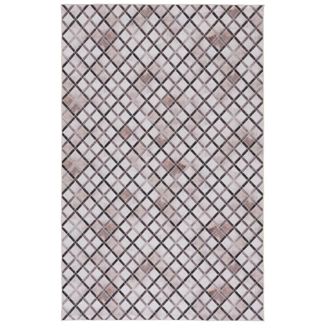 SAFAVIEH Faux Hide Cybill Diamond Area Rug, Beige/Brown, 9' x 12'