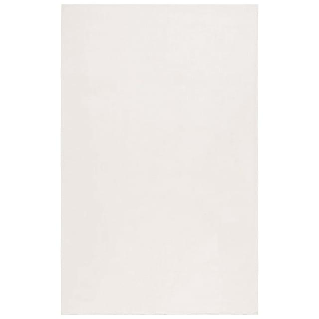 SAFAVIEH Faux Rabbit Fur Daven Solid Area Rug, Beige, 6' x 9'