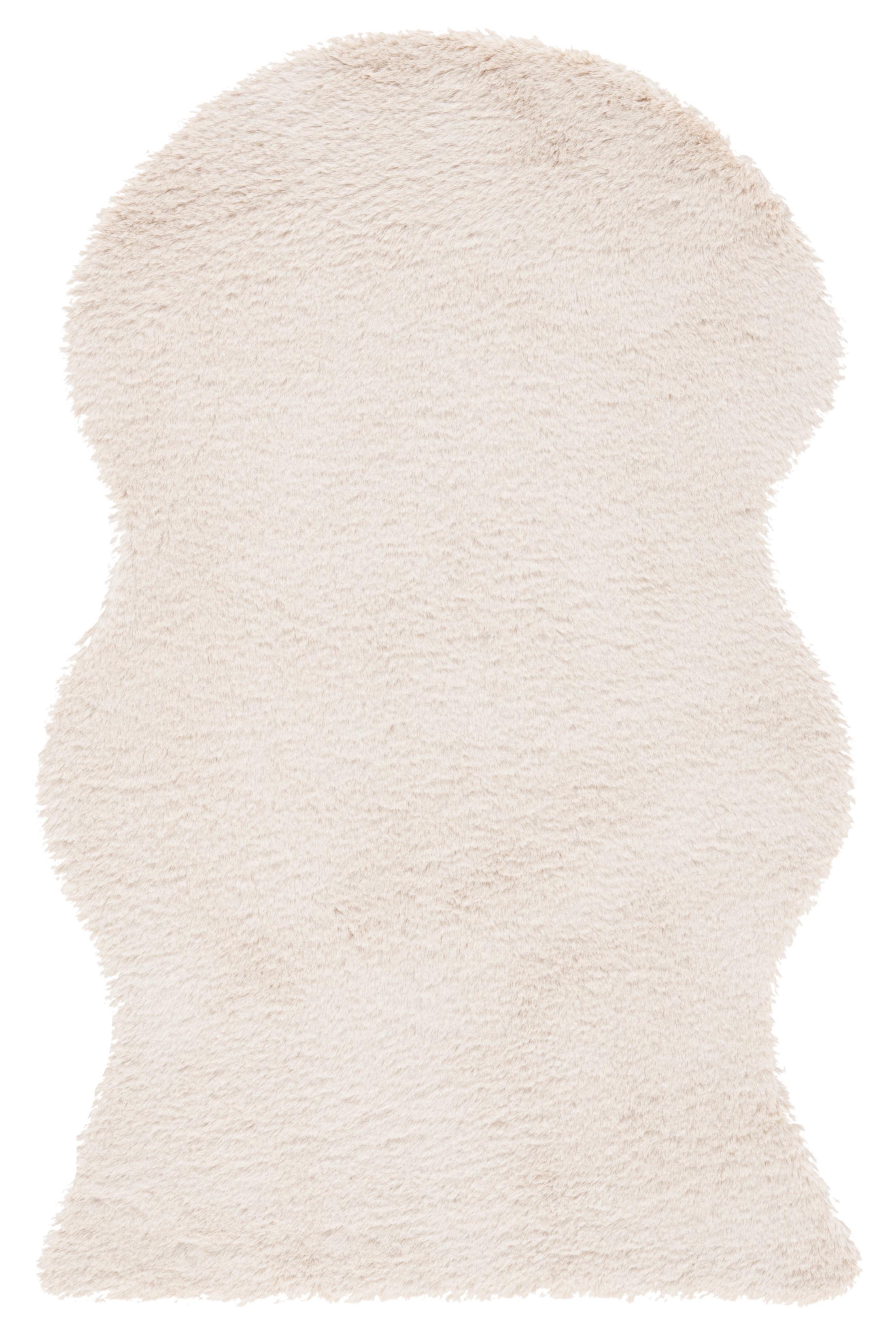 Faux Sheep Skin FSS515 Power Loomed Area Rug - Beige - 3'x5' - Safavieh.