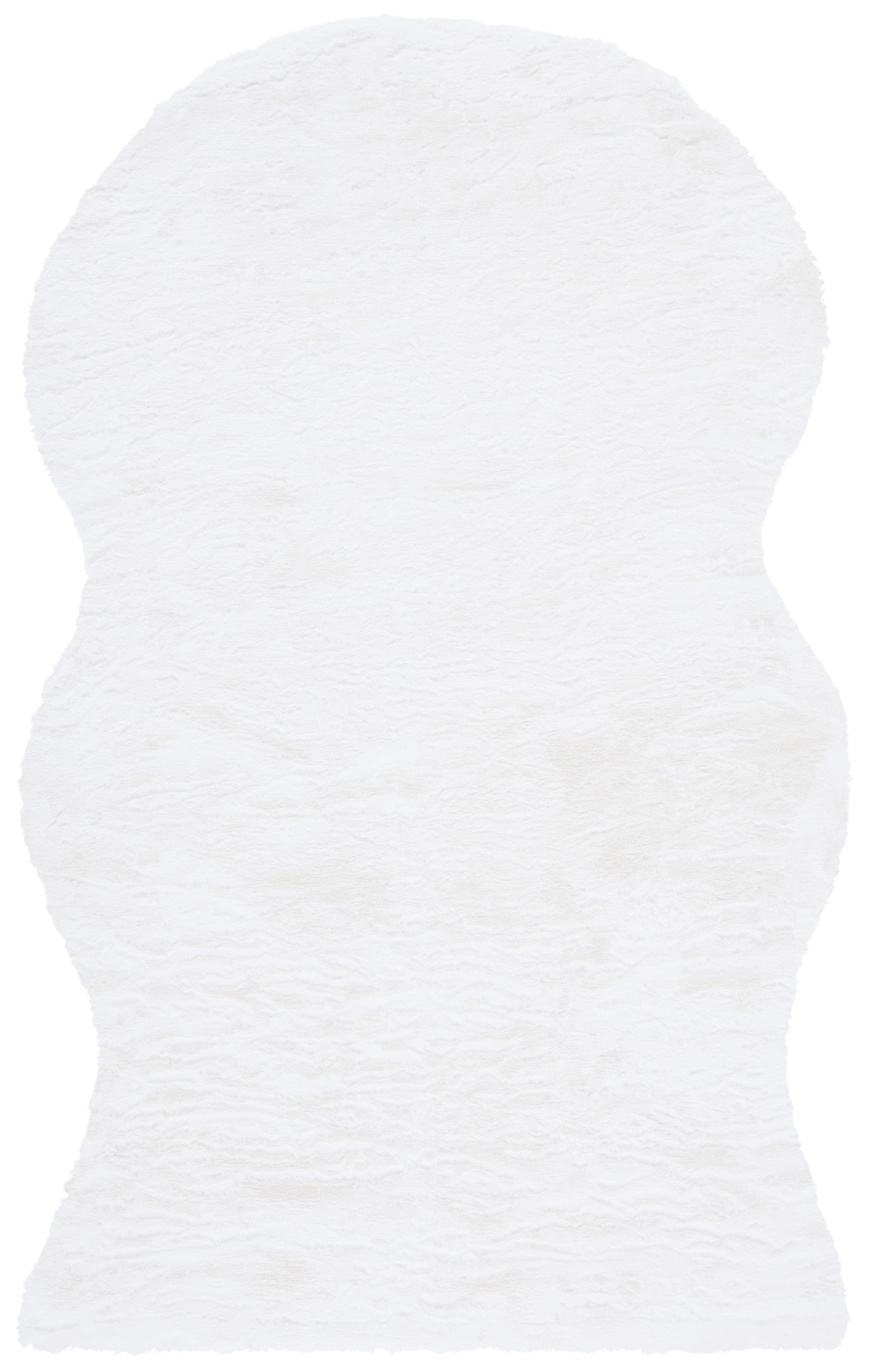 Faux Sheep Skin FSS515 Power Loomed Indoor Accent Rug - Ivory - 3'x5' - Safavieh
