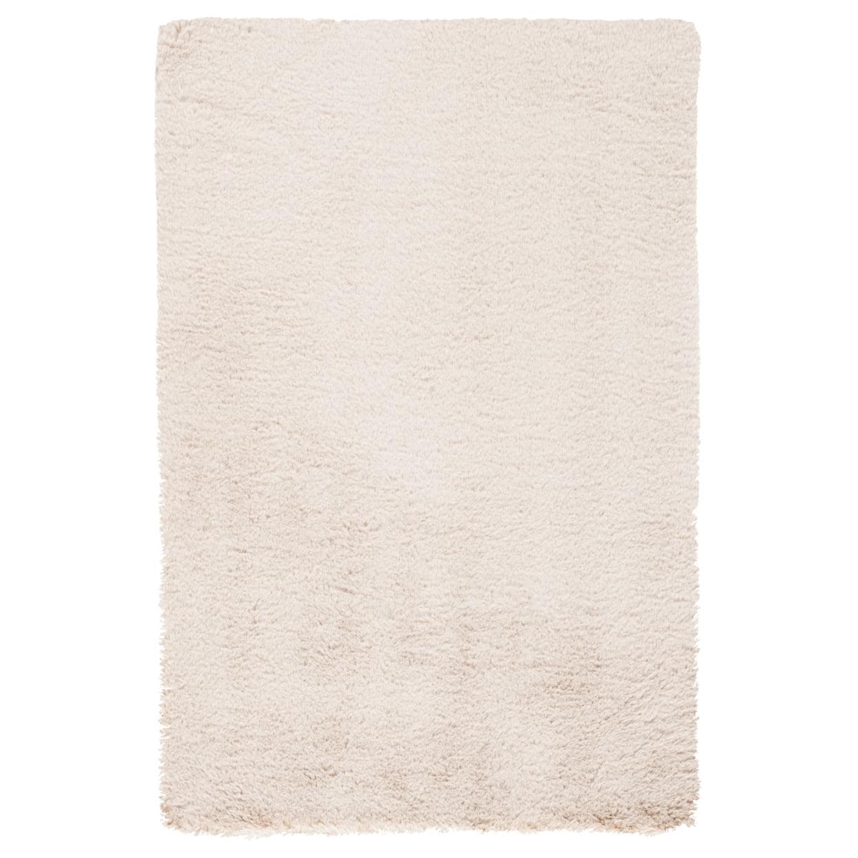 Beige Faux Sheepskin 2' x 3' Shag Area Rug