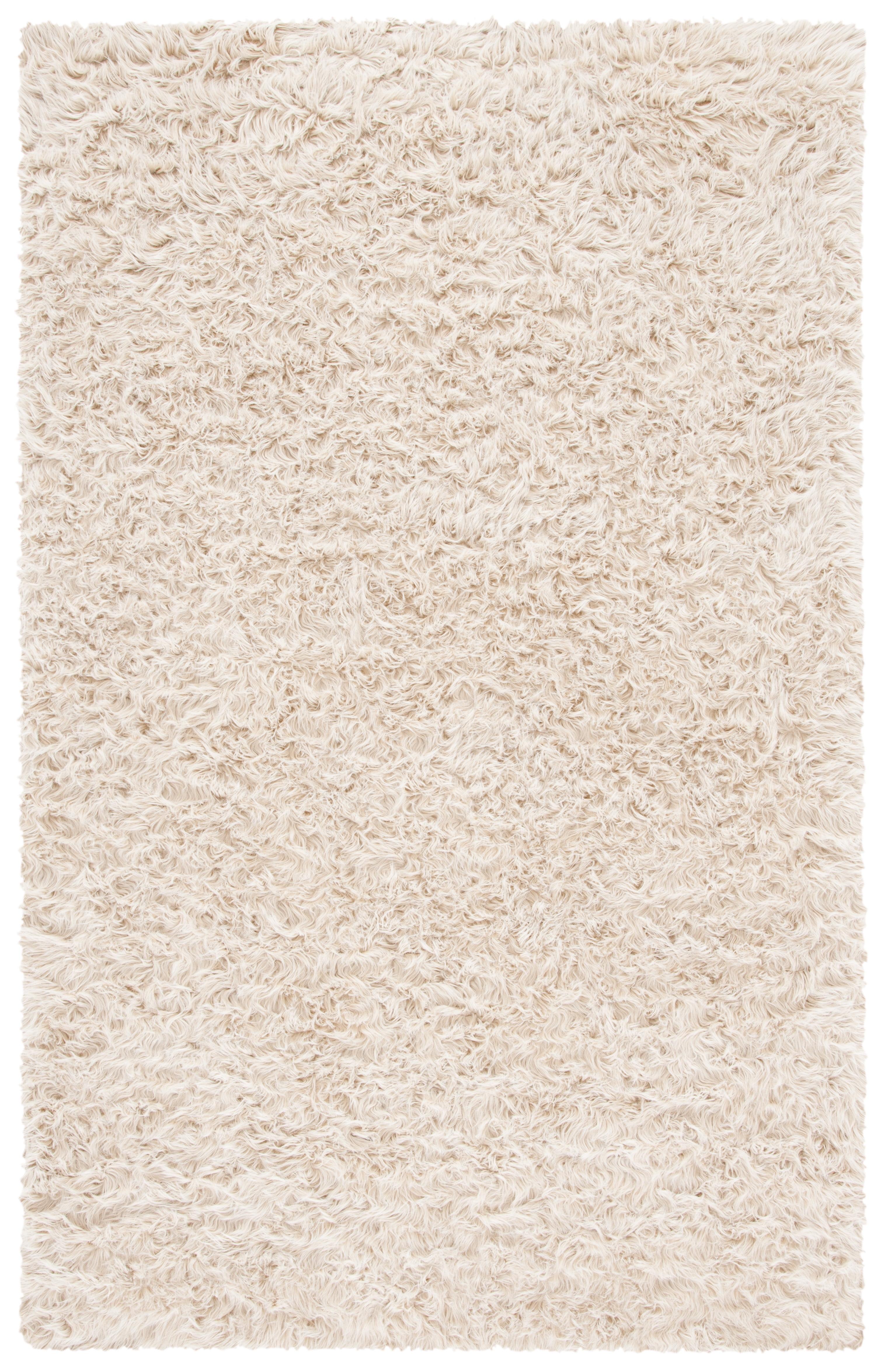 Sheep Shag SSG212 Hand Woven Area Rug - Ivory - 5'x8' - Safavieh.