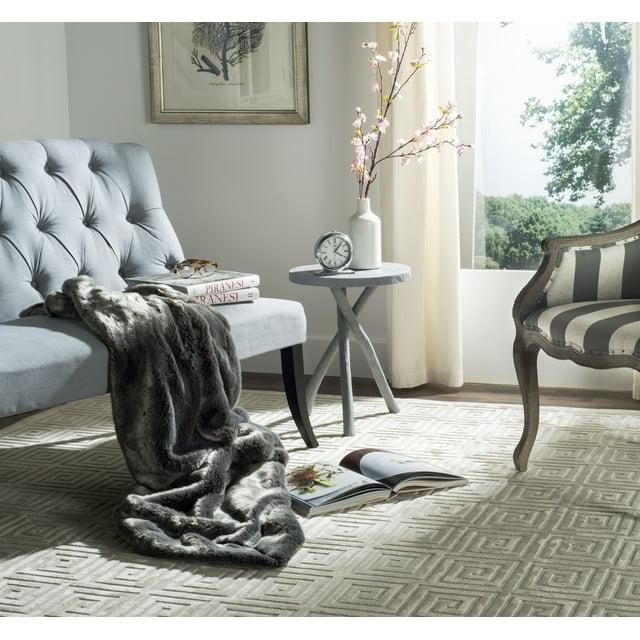 Faux  Fur Throw Blanket - Silver - 50" x 60" - Safavieh .