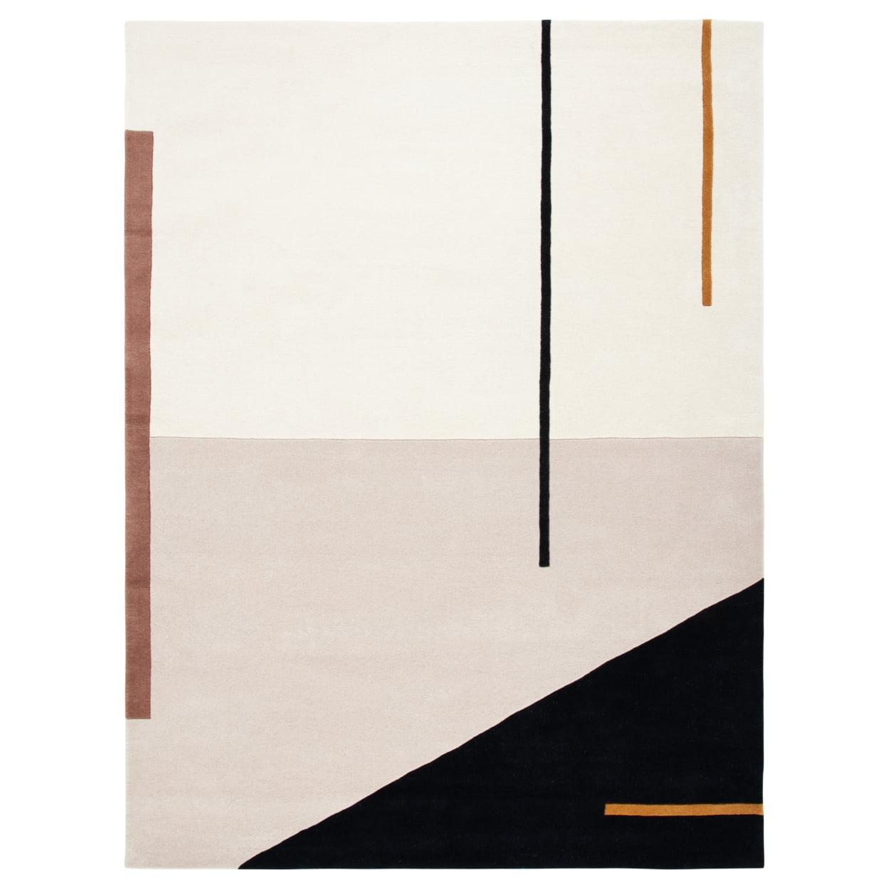 Fifth Avenue FTV110 Hand Tufted Area Rug - Ivory/Black - 3'x5' - Safavieh.