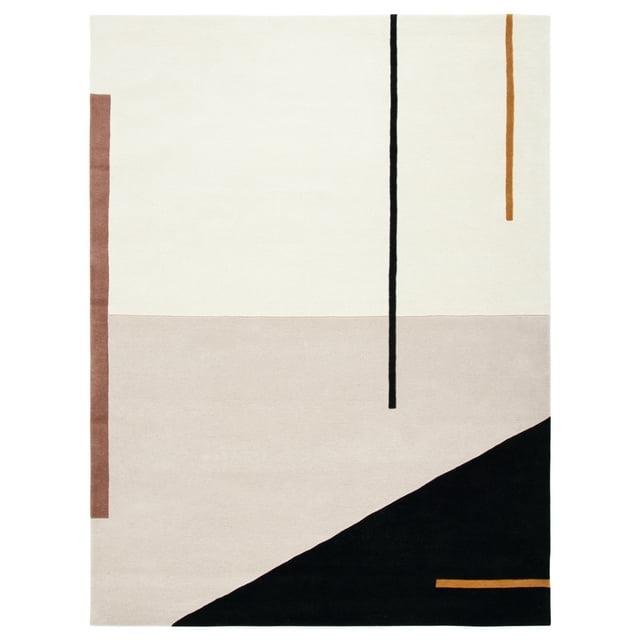 Fifth Avenue FTV110 Hand Tufted Area Rug - Ivory/Black - 6'x9' - Safavieh.