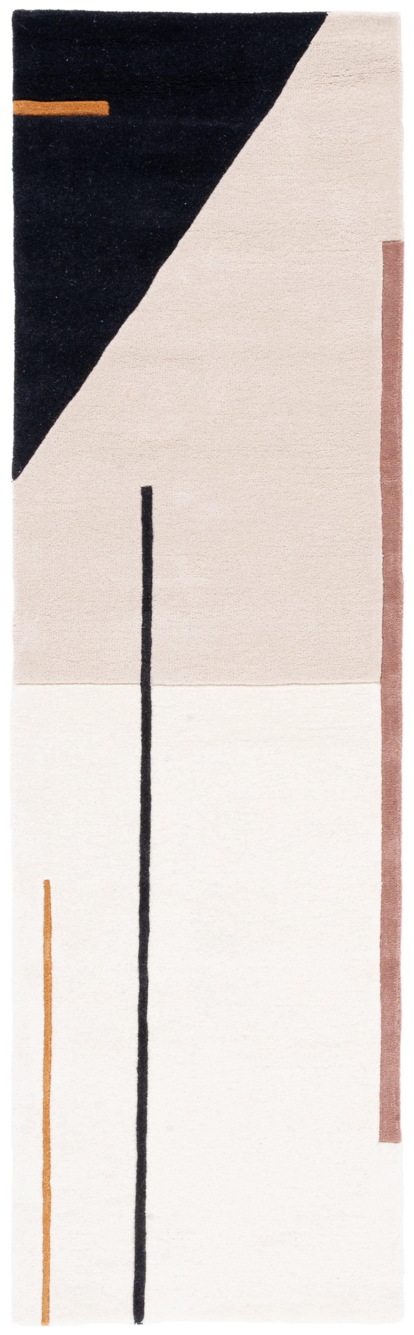Fifth Avenue FTV110 Hand Tufted Runner Rug - Ivory/Black - 2'3"x10' - Safavieh.