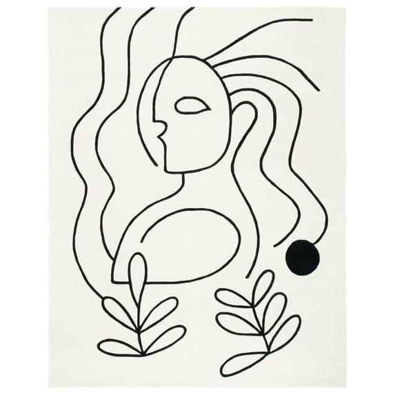 Fifth Avenue FTV111 Hand Tufted Area Rug - Ivory/Black - 8'9"x11'9" - Safavieh.