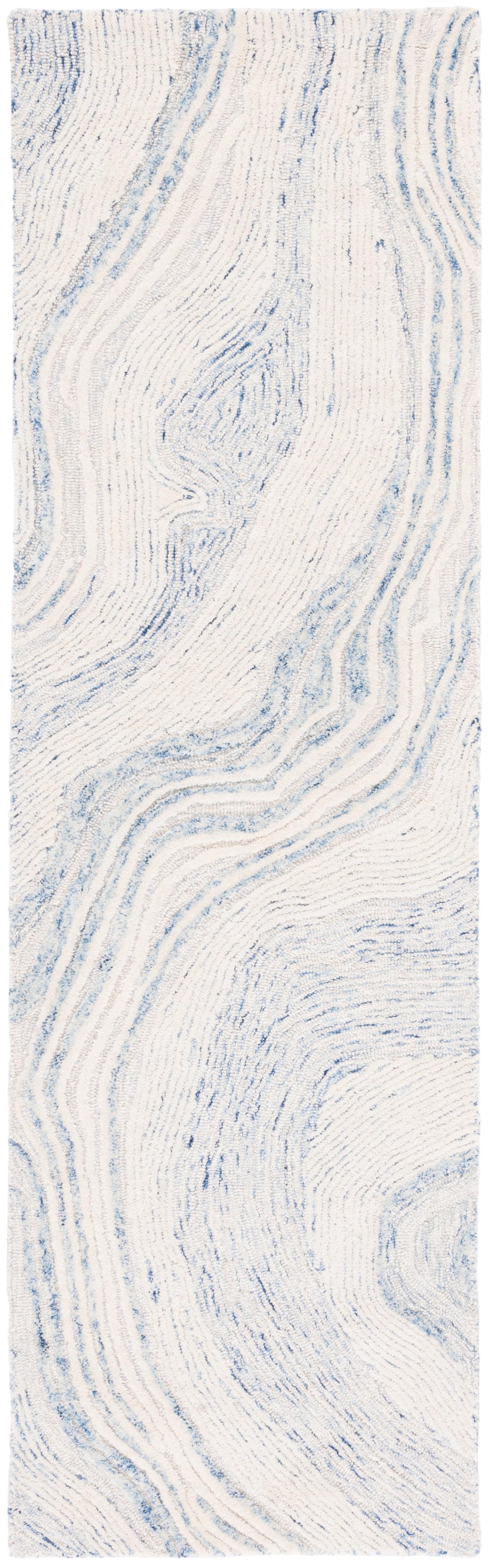 Fifth Avenue FTV121 Hand Tufted Indoor Runner - Blue/Ivory - 2'3"x8' - Safavieh