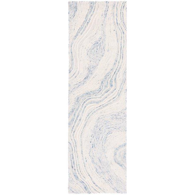 Fifth Avenue FTV121 Hand Tufted Indoor Runner - Blue/Ivory - 2'3"x8' - Safavieh