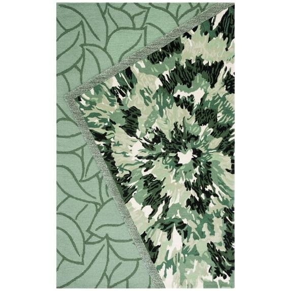 Fifth Avenue FTV127 Hand Tufted Indoor Area Rug - Green/Ivory - 5'x8' - Safavieh