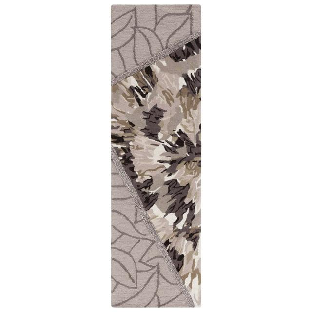 Fifth Avenue FTV127 Hand Tufted Indoor Runner - Beige/Brown - 2'3"x8' - Safavieh