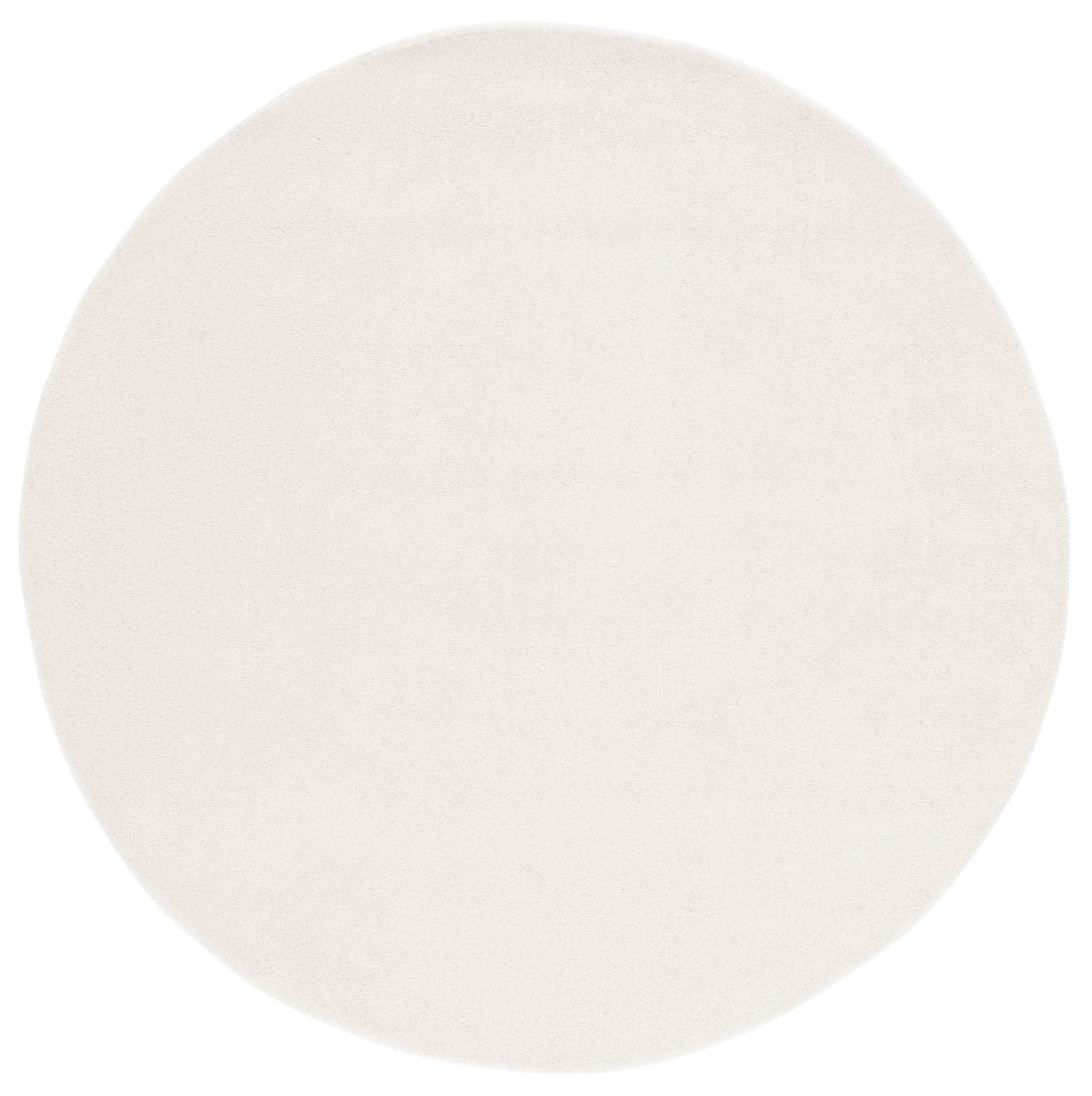 Braided BRD901 Hand Woven Indoor Area Rug - Ivory - 5' Round - Safavieh