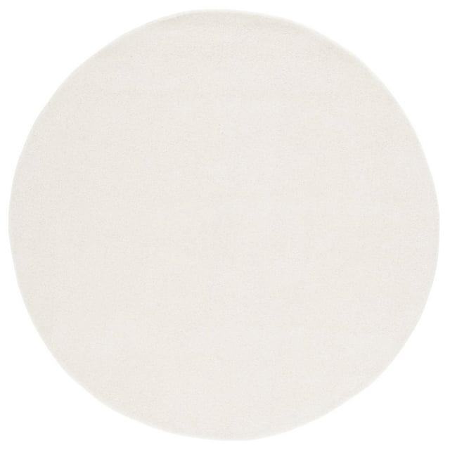 Braided BRD901 Hand Woven Indoor Area Rug - Ivory - 5' Round - Safavieh