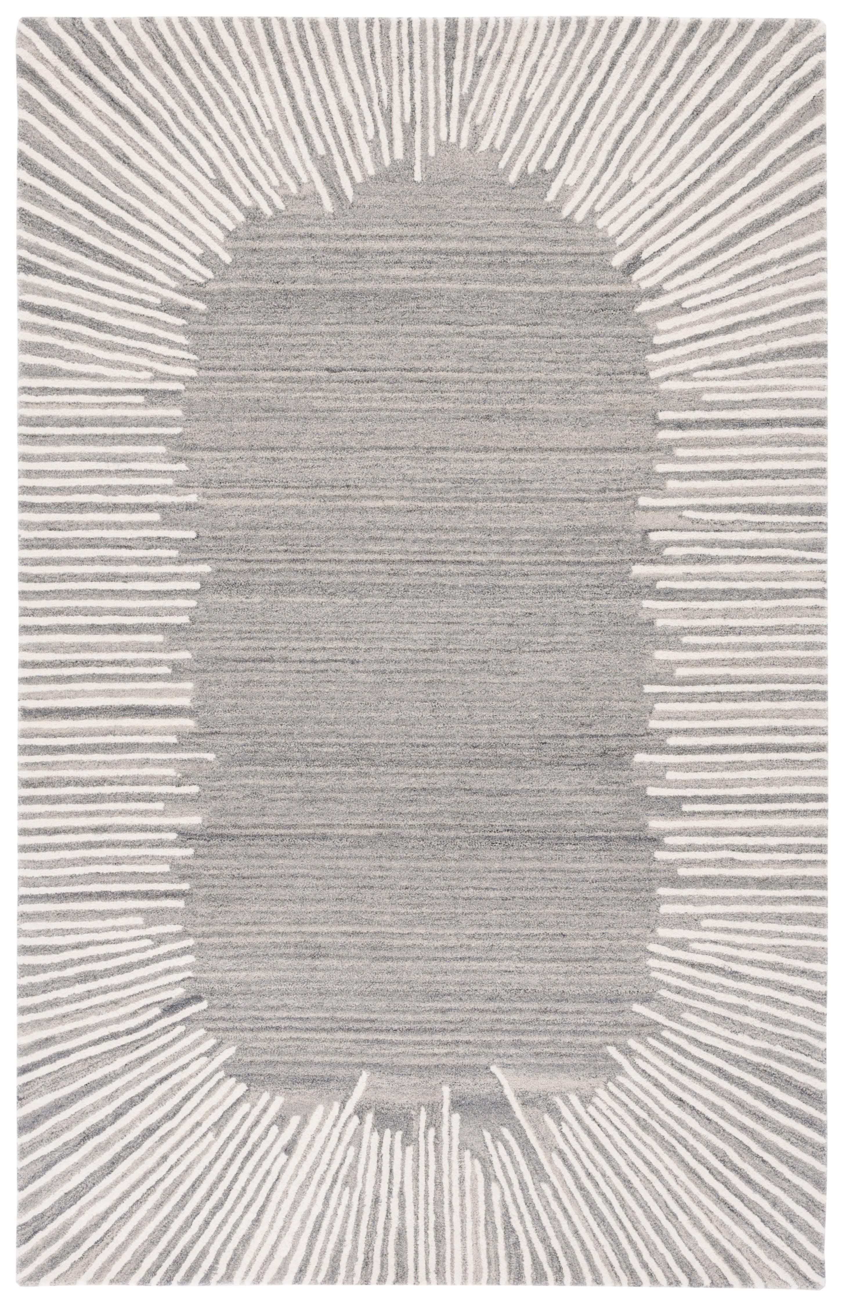 Fifth Avenue FTV129 Hand Tufted Indoor Accent Rug - Grey/Ivory - 3'x5' - Safavieh