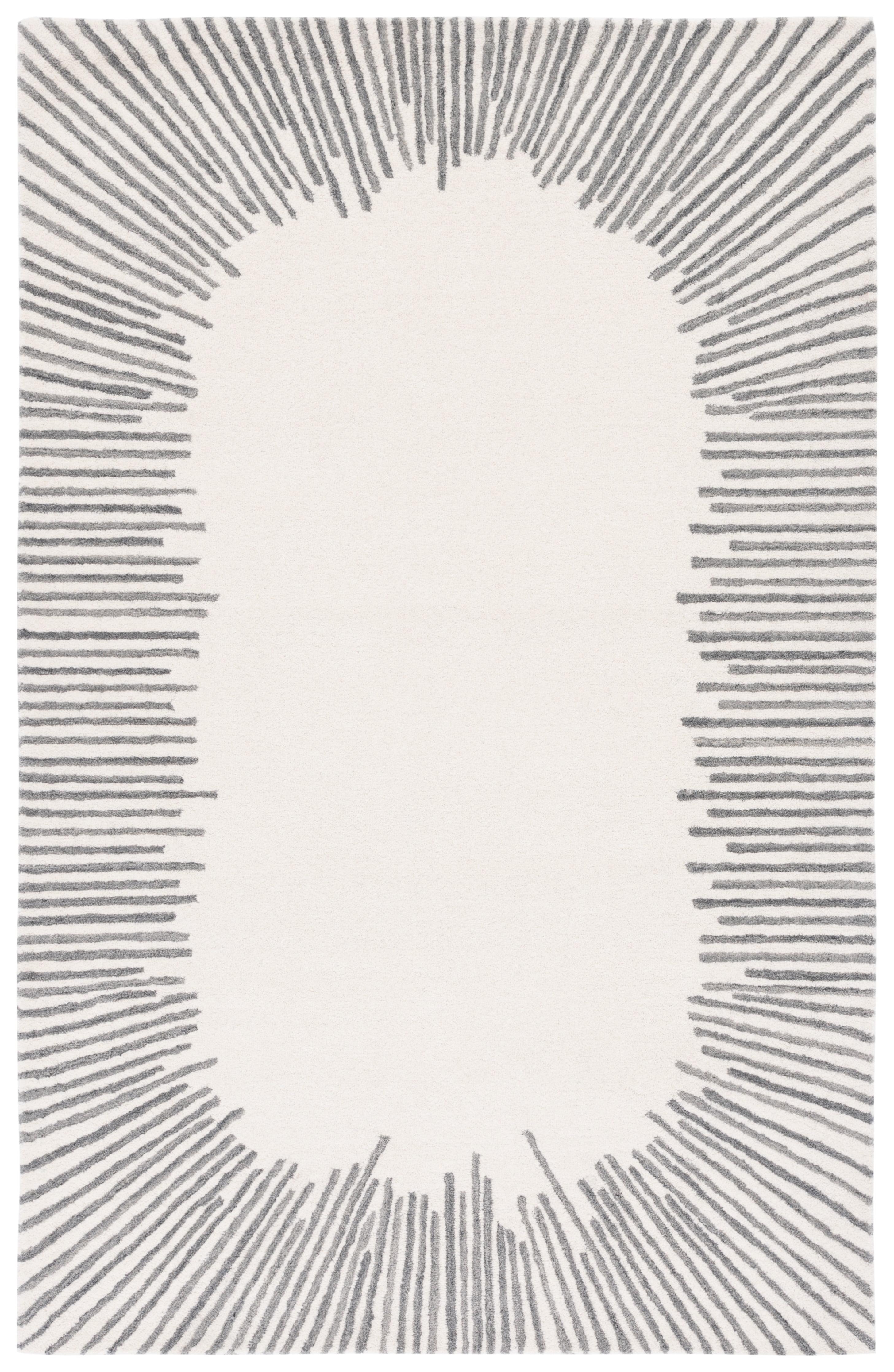 Fifth Avenue FTV129 Hand Tufted Area Rug - Ivory/Gray - 3'x5' - Safavieh.