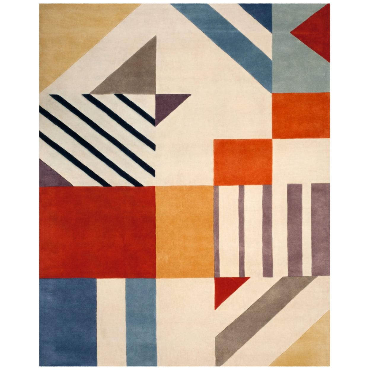 Fifth Avenue FTV120 Hand Tufted Area Rug - Ivory/Multi - 3'x5' - Safavieh.