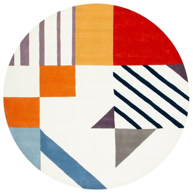 Tripoli Hand Tufted Wool Ivory/Multi Rug