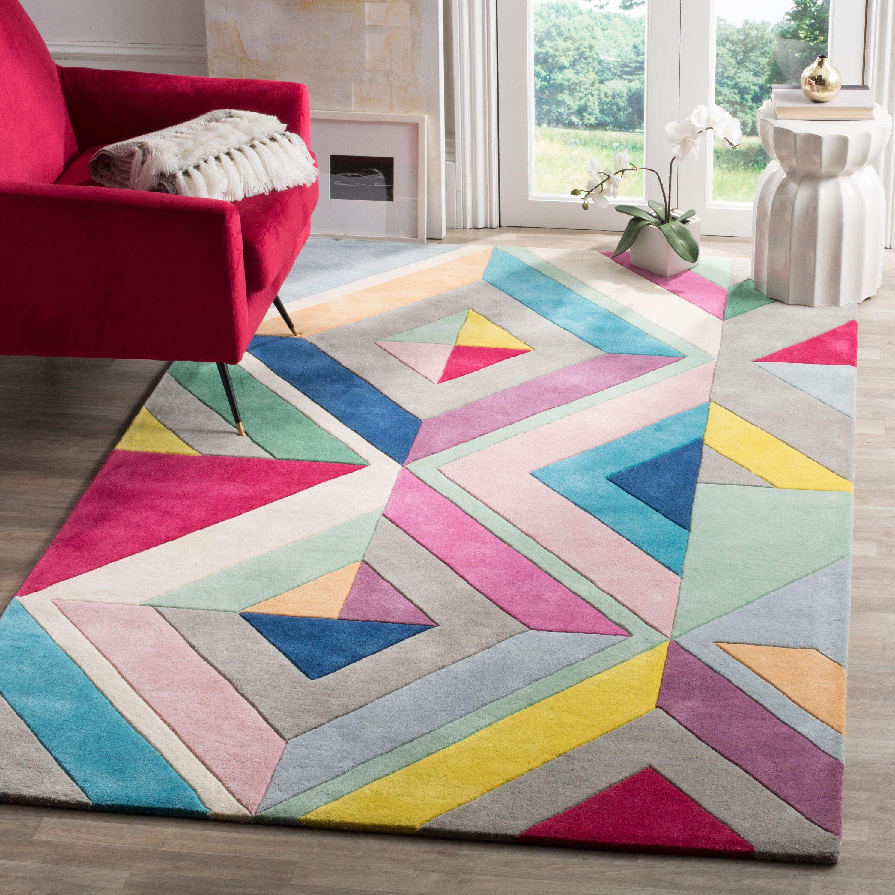 Fifth Avenue FTV112 Hand Tufted Area Rug - Grey/Multi - 4'x6' - Safavieh.