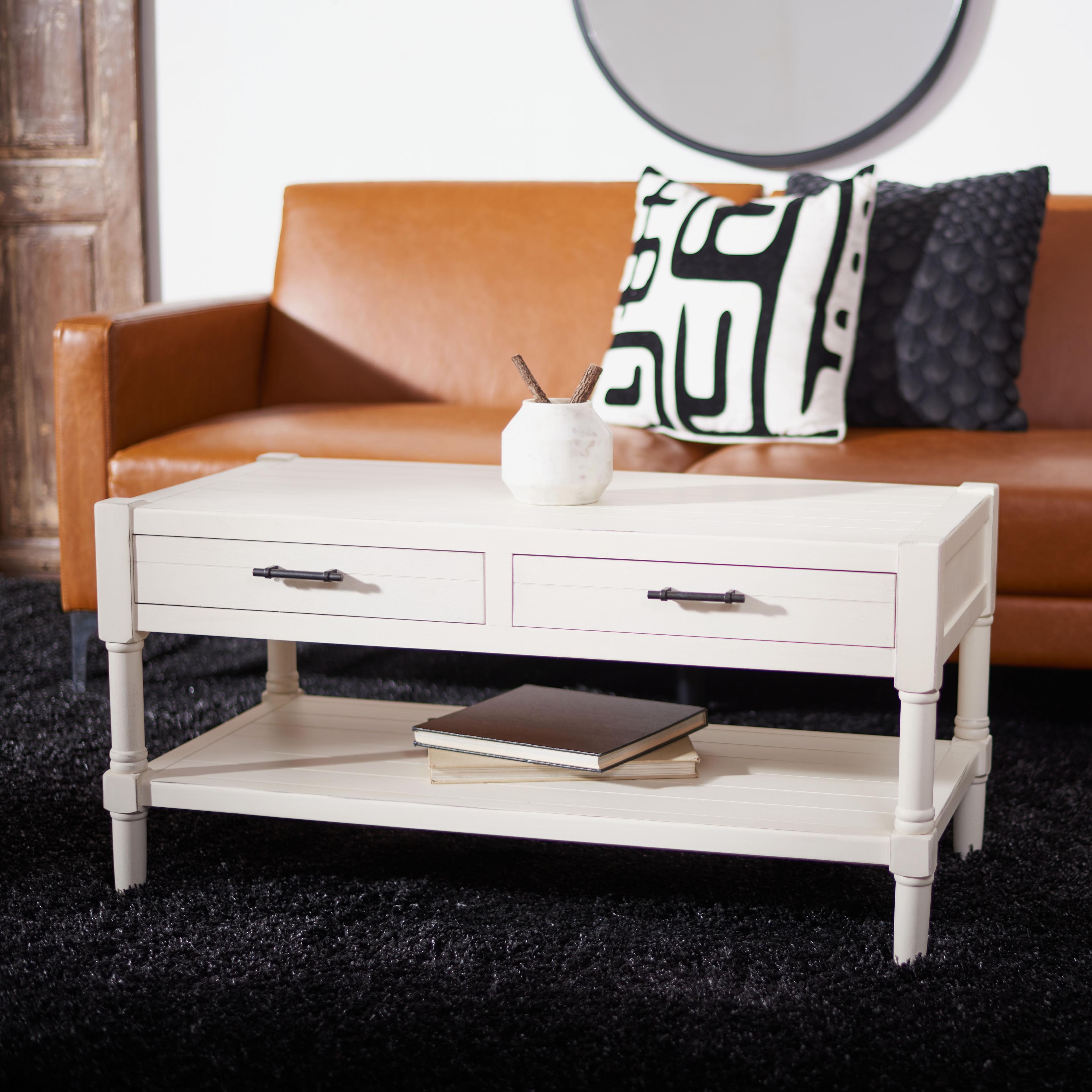 Filbert 2 Drawer Coffee Table  - Safavieh