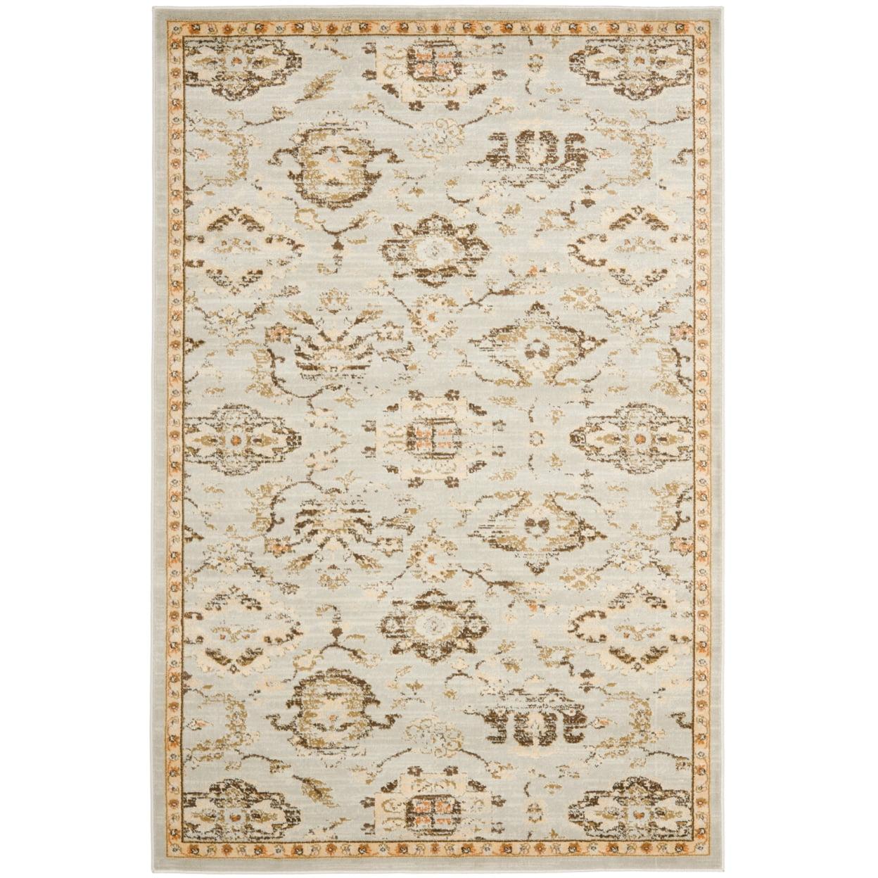 Florenteen Grey and Ivory Synthetic Area Rug 5'1" x 7'7"