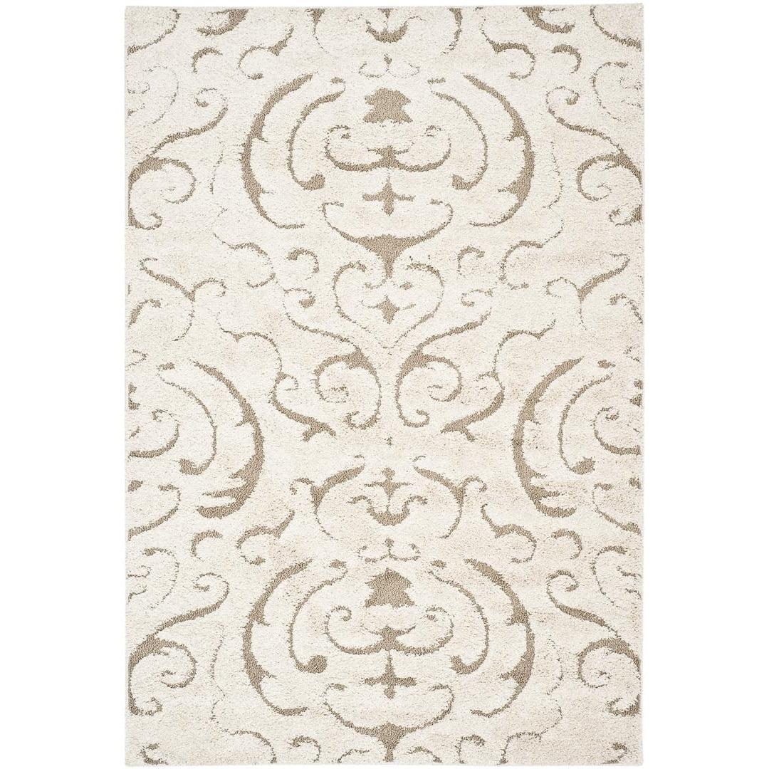 Florida Shag SG462 Power Loomed Indoor Accent Rug - Cream/Beige - 3'3"x5'3" - Safavieh.