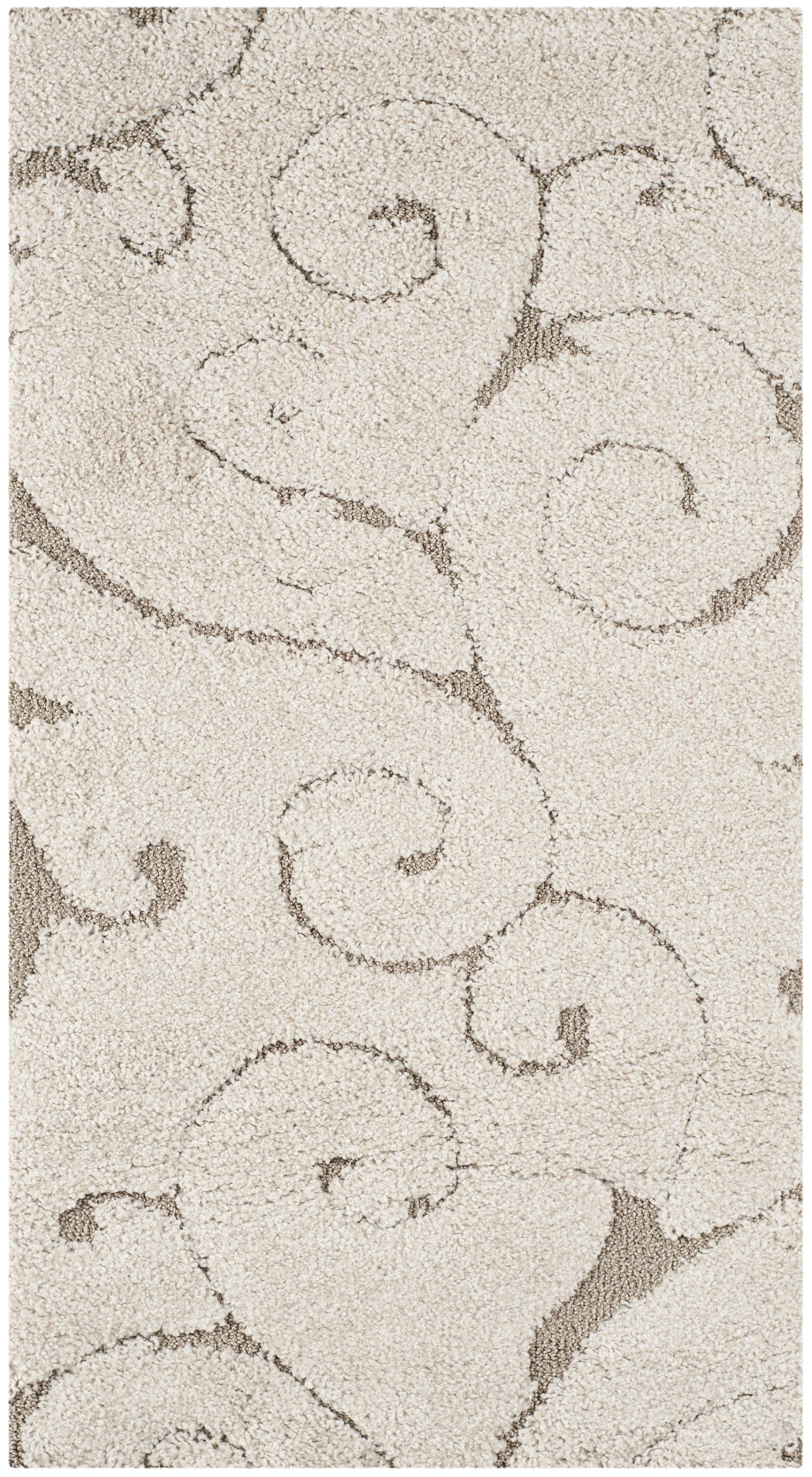 Florida Shag SG455 Power Loomed Indoor Accent Rug - Cream/Beige - 2'3"x4' - Safavieh.