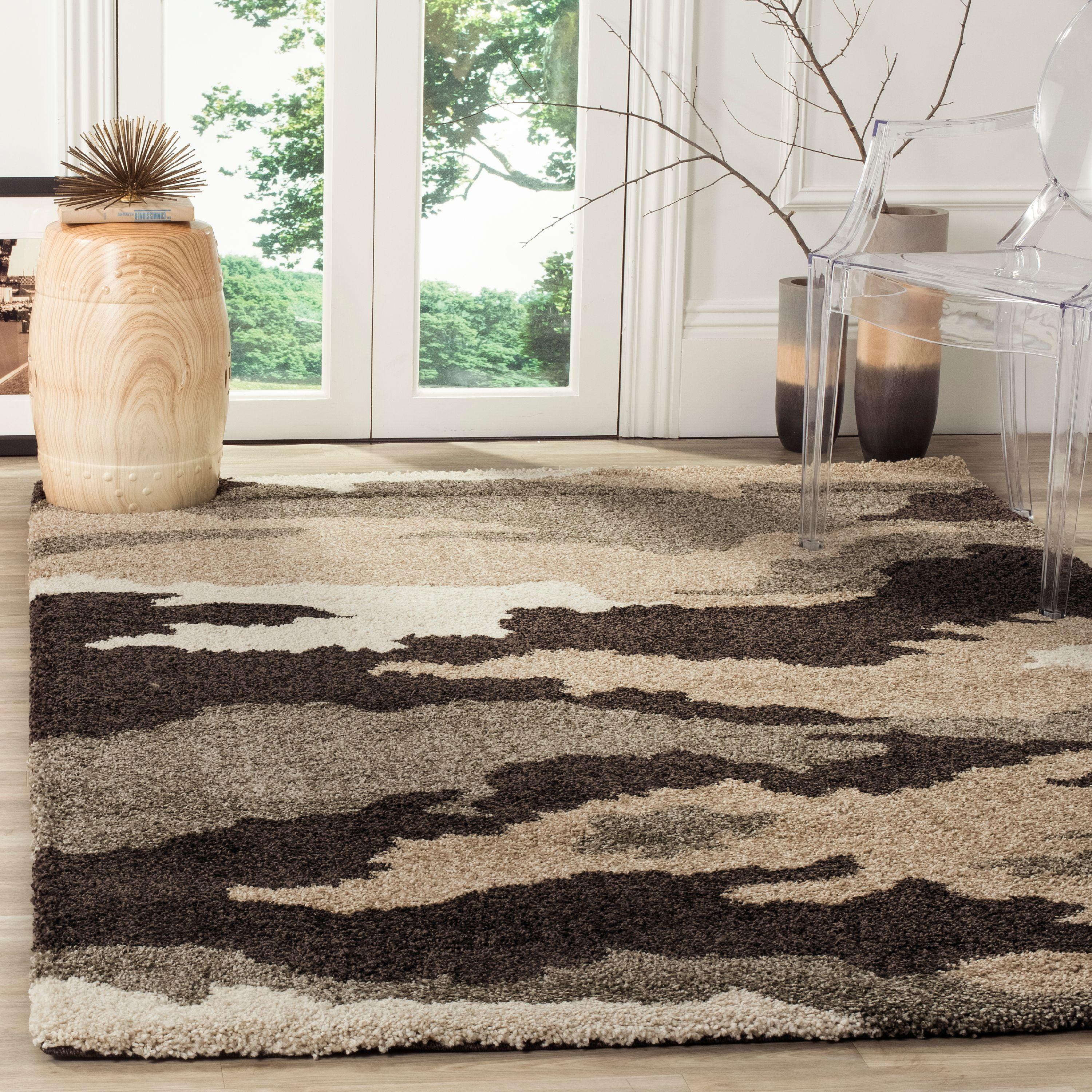 Florida Shag SG453 Power Loomed Area Rug  - Safavieh