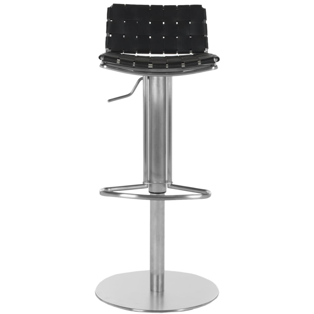 Floyd Gas Lift Swivel Bar Stool - Black - Safavieh