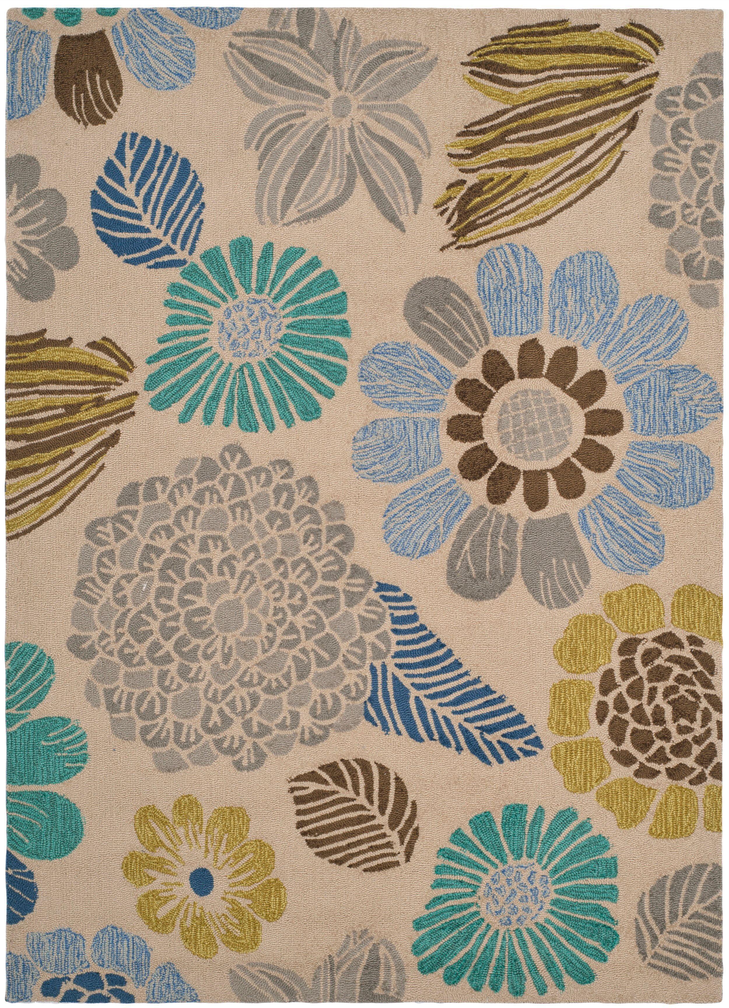Four Seasons FRS391 Hand Hooked Indoor Area Rug - Grey - 4'x6' - Safavieh