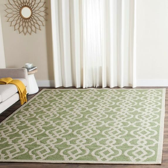 Four Seasons FRS466 Hand Tufted Area Rug - Seafoam/Ivory - 8'x10' - Safavieh.