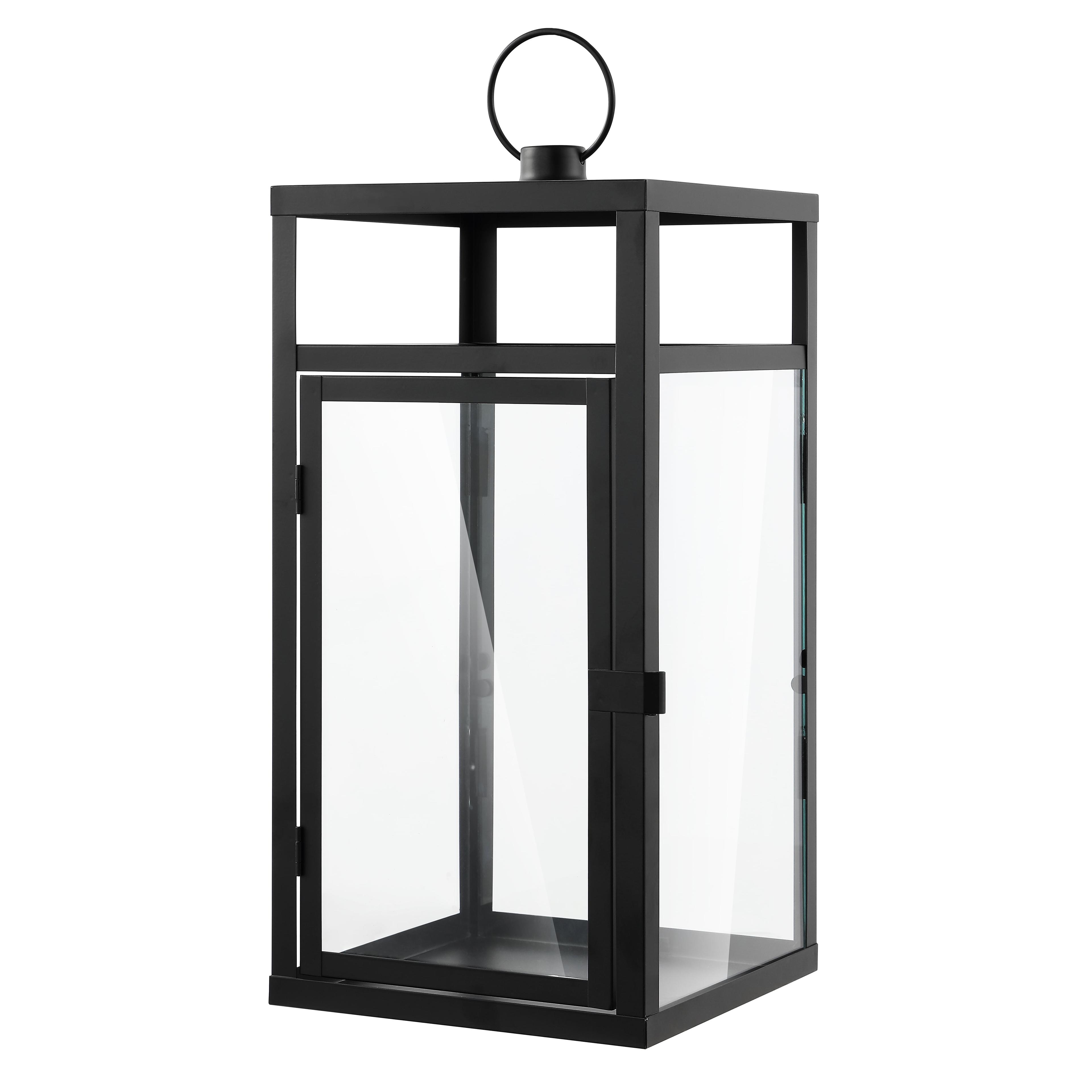 Fraleigh 20" Outdoor Lantern - Black - Safavieh.