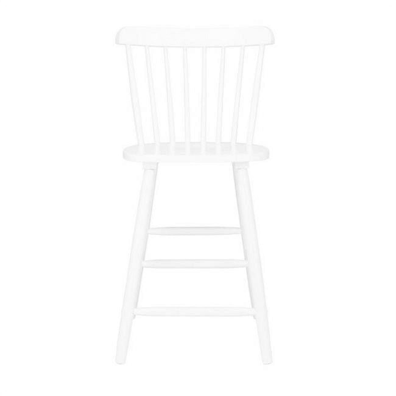 White Rubberwood Windsor Counter Stools Set of 2