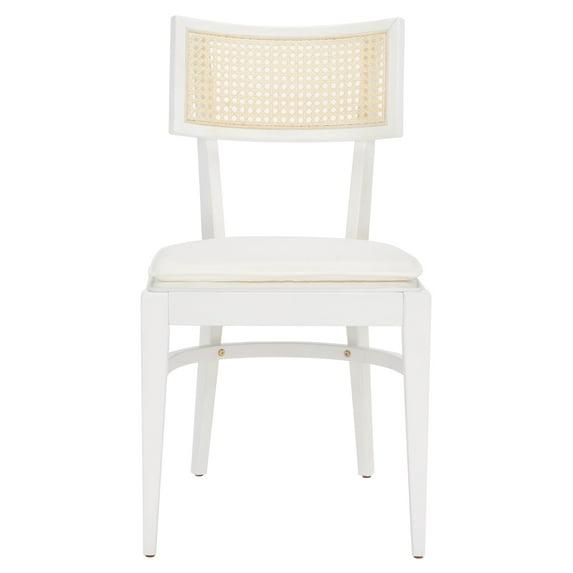 Galway Cane Dining Chair - DCH1007 - White/Natural - Safavieh
